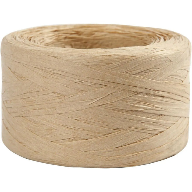 creativ company raffia papiergaren - zandkleur - 100m  | 503293 | 0
