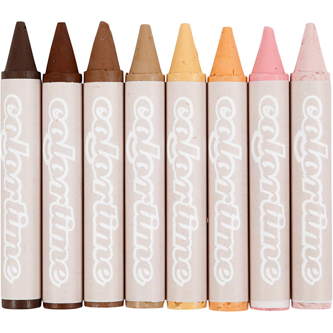 creativ company waskrijtjes skin colours - 8st | 95240 | 0
