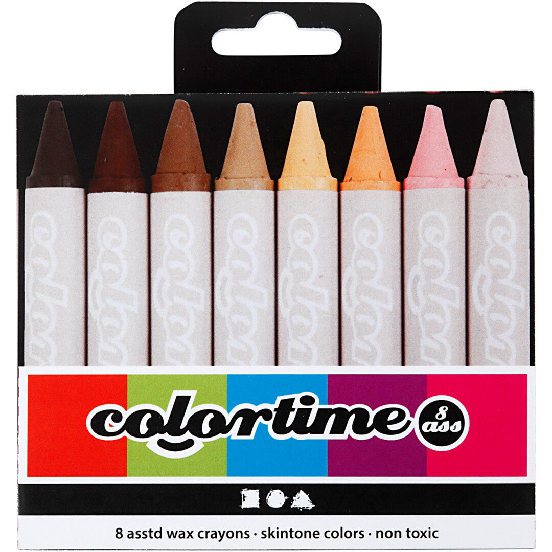 creativ company waskrijtjes skin colours - 8st | 95240 | 1