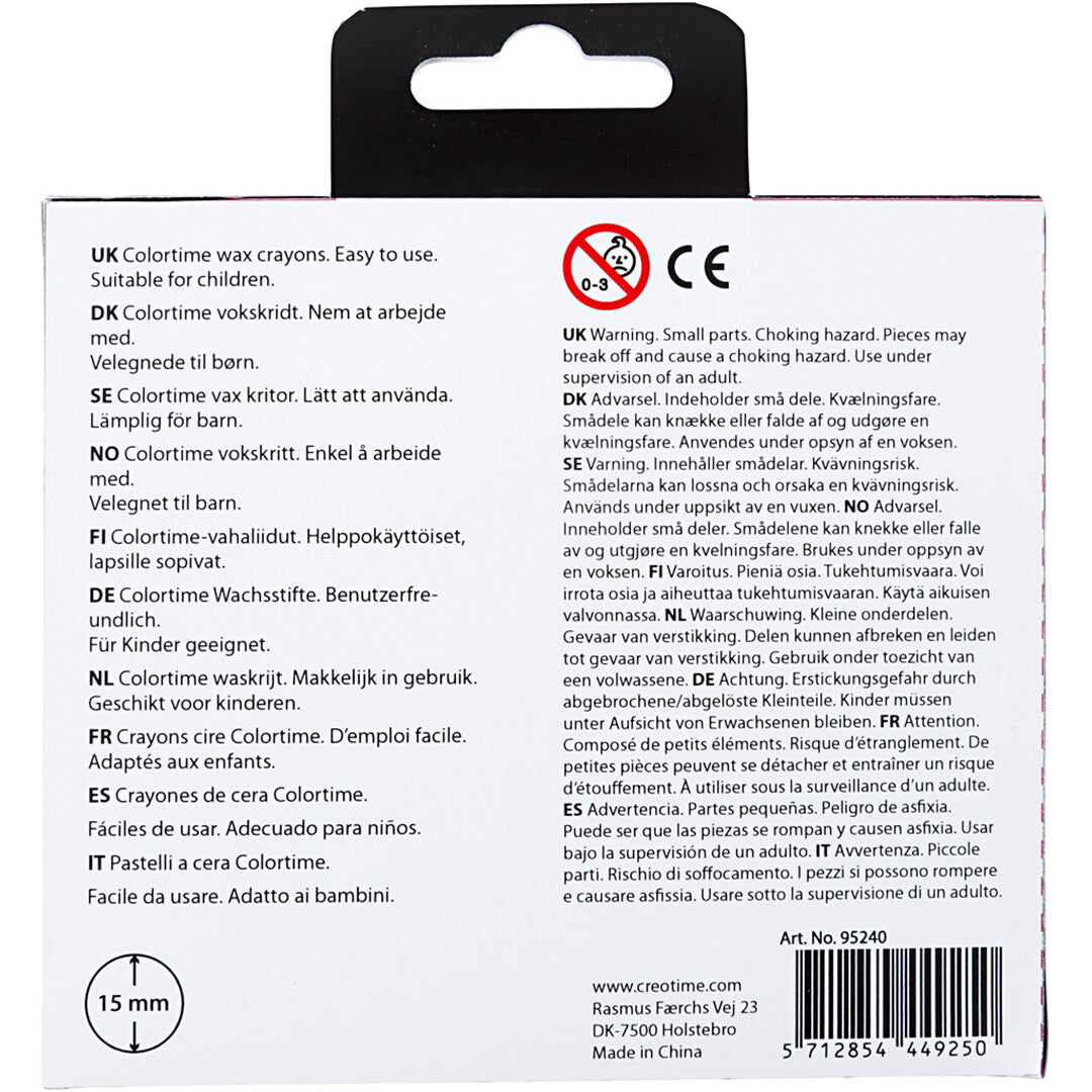 creativ company waskrijtjes skin colours - 8st | 95240 | 2