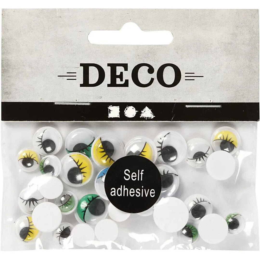 creativ company wiebelogen met wimpers - 8-12 mm - 30st | 501182 | 3