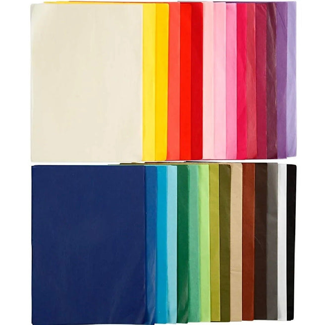 creotime zijdepapier A4 30 kleuren - 300st | 20914 | 0