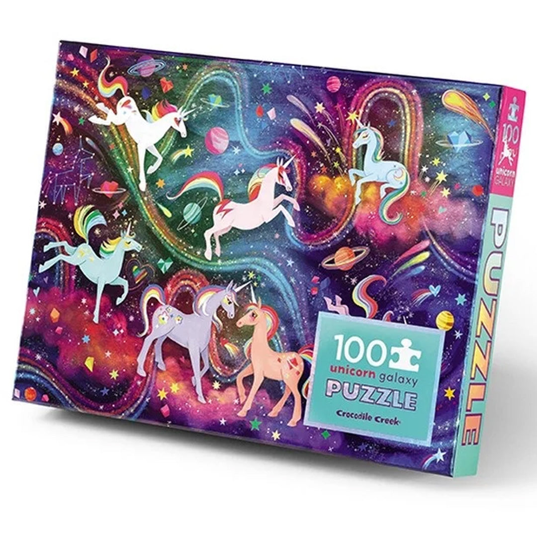 crocodile creek holografische puzzel eenhoorn - 100st | CC79101 | 0