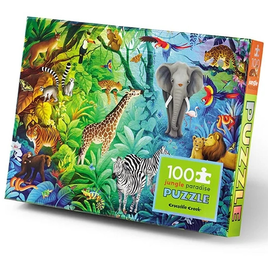 crocodile creek holografische puzzel jungle - 100st | CC79102 | 0