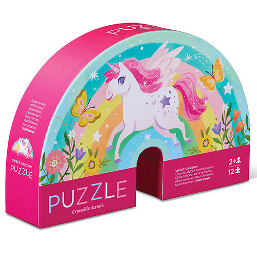 crocodile creek mini puzzel lieve eenhoorn - 12st | CC41197 | 0