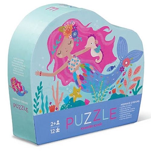 crocodile creek mini puzzel zeemeermin - 12st | CC41192 | 0