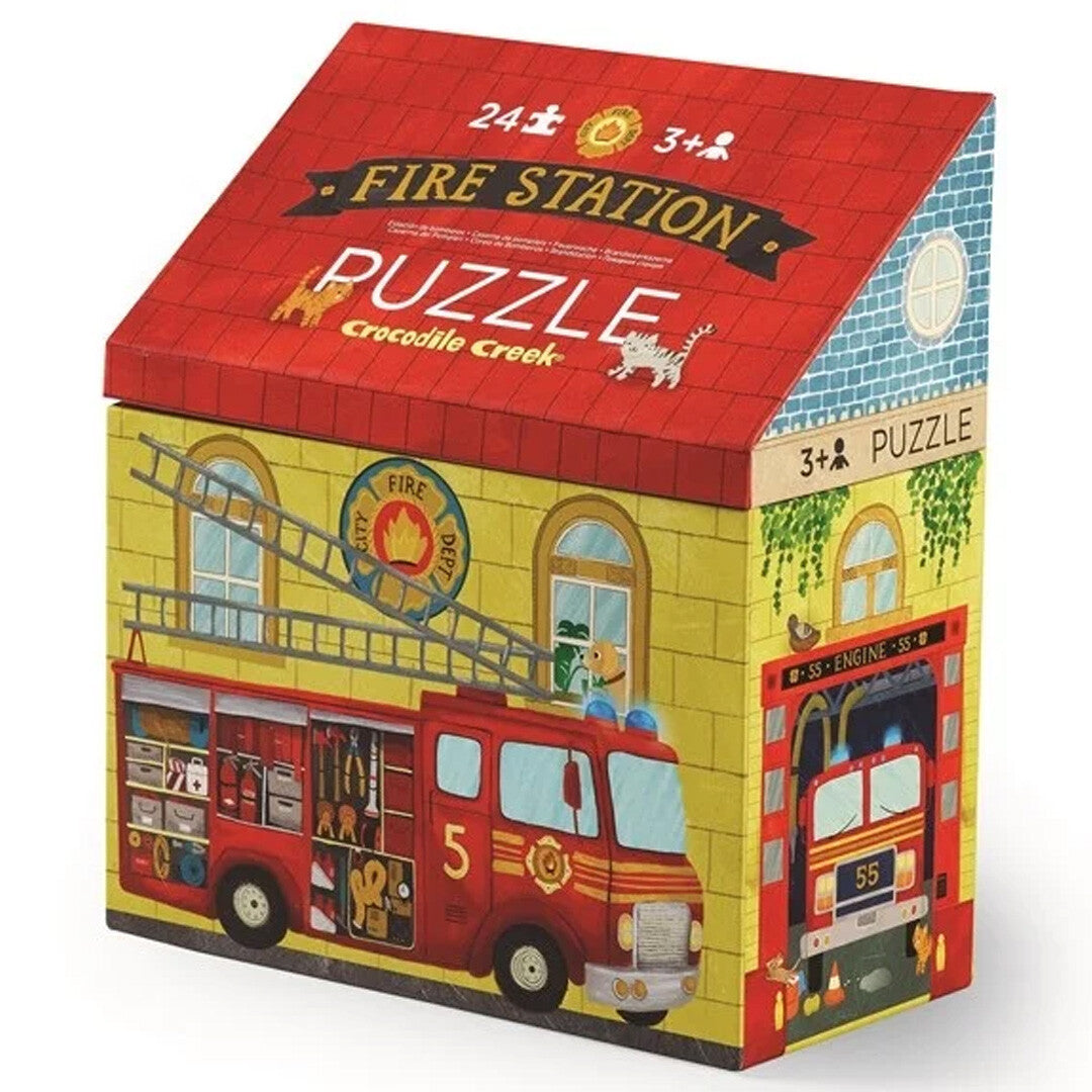 crocodile creek puzzel brandweerkazerne - 24st | CC41601 | 0