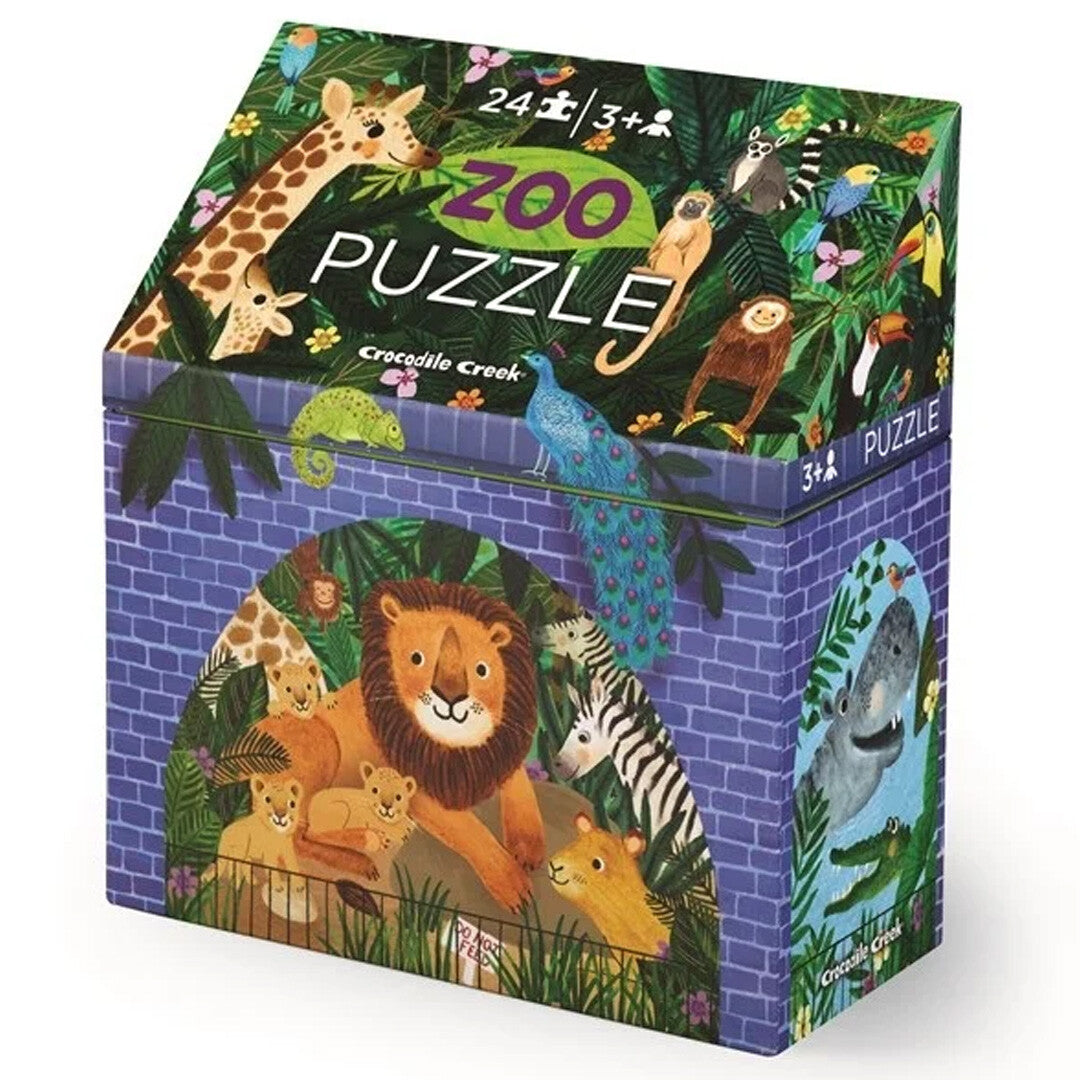crocodile creek puzzel dierentuin - 24st | CC41602 | 0