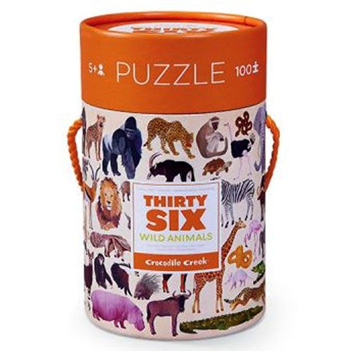 crocodile creek puzzel - wilde dieren - 100st | CC40542 | 0