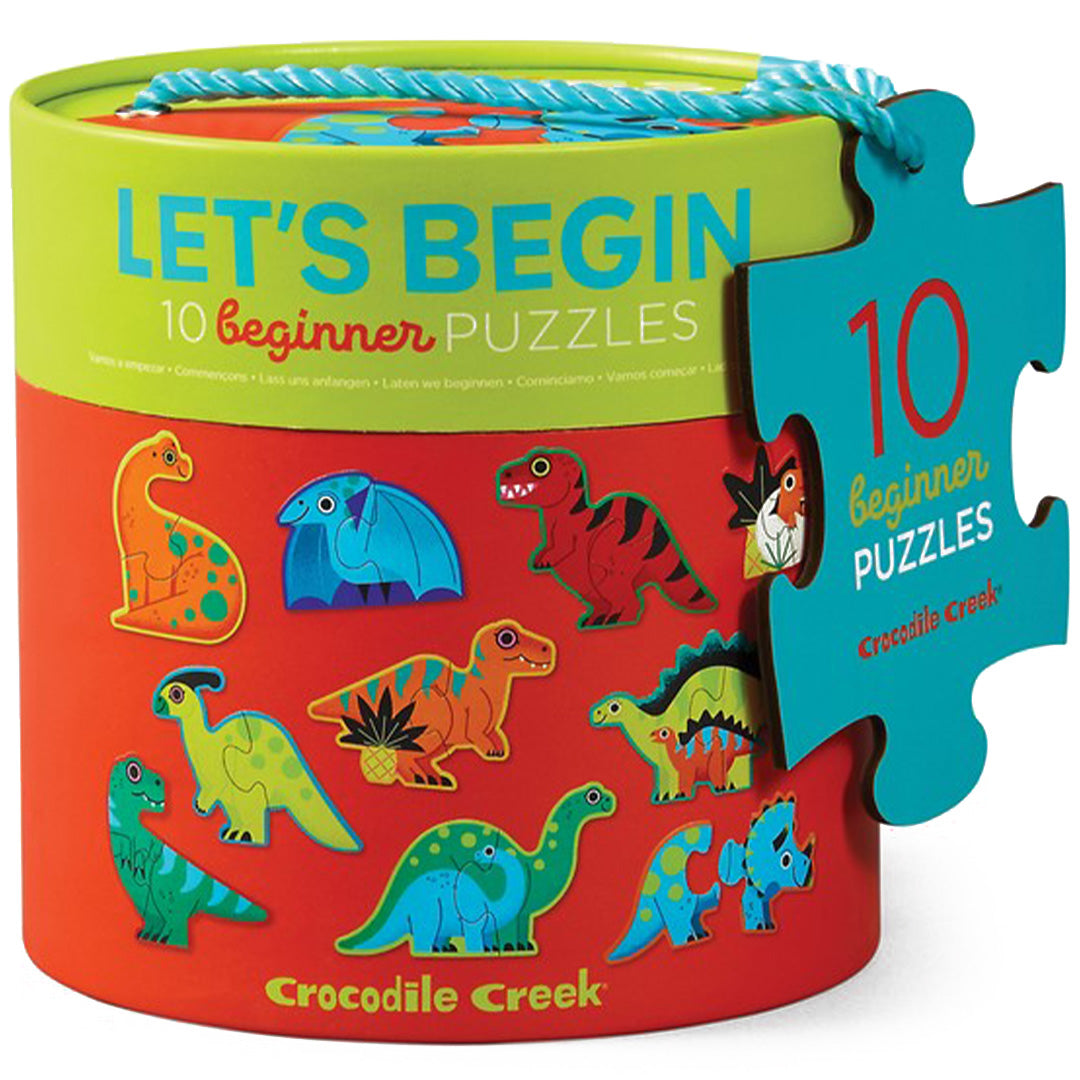 crocodile creek puzzels dinosaurussen - 10x2st  | CC29522 | 0