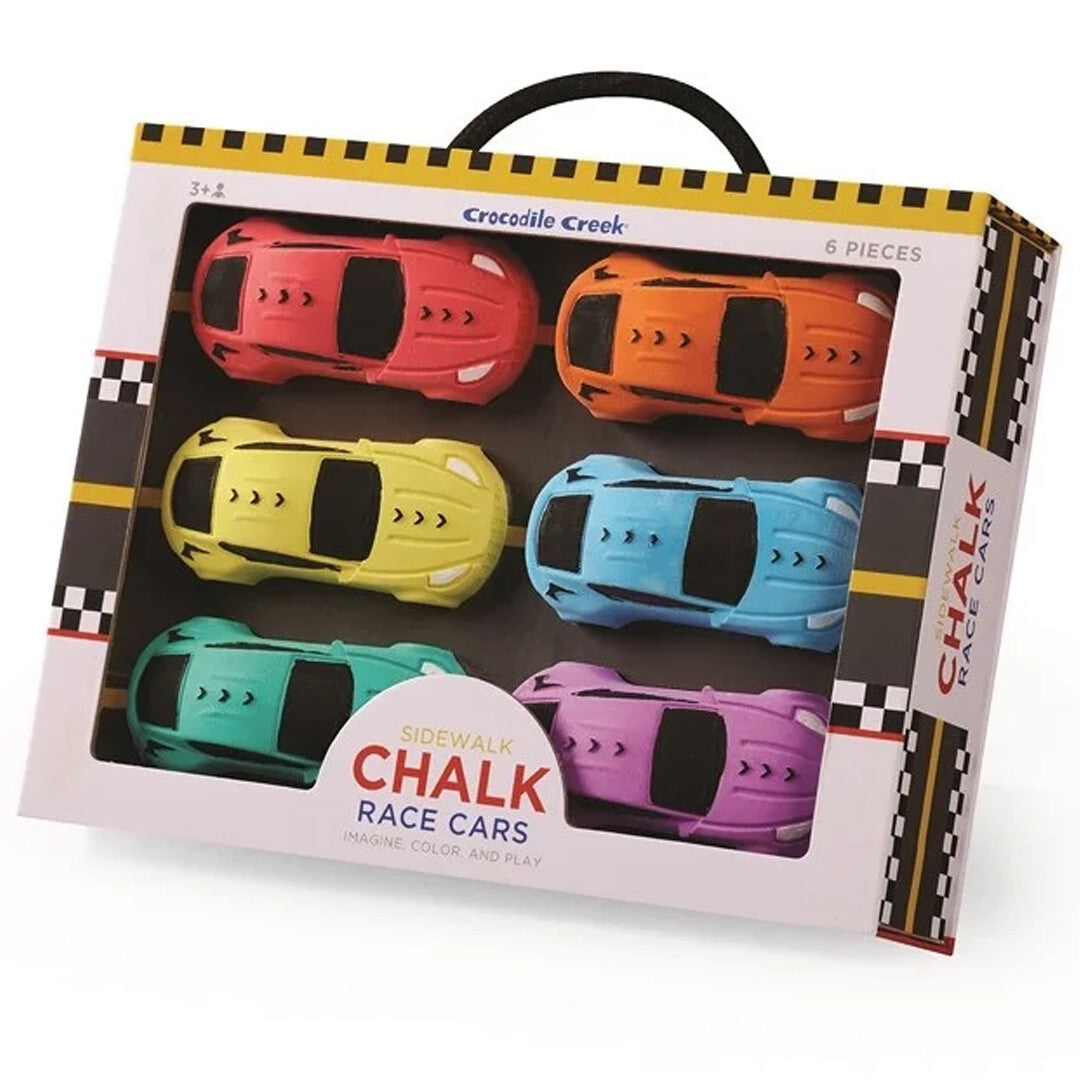 crocodile creek stoepkrijt raceauto's - 6st | CC75103 | 0