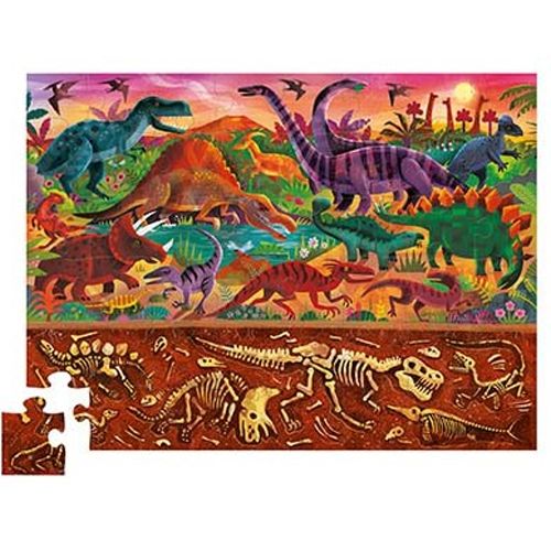 crocodile creek vloerpuzzel boven en beneden - dino's - 48st | CC76004 | 1