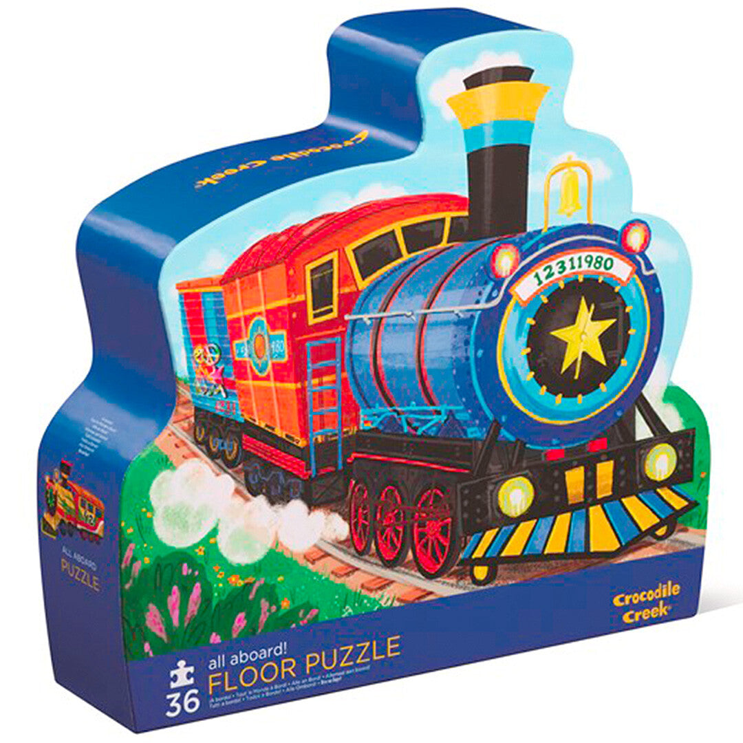crocodile creek vloerpuzzel treinen - 36st | CC40792 | 0