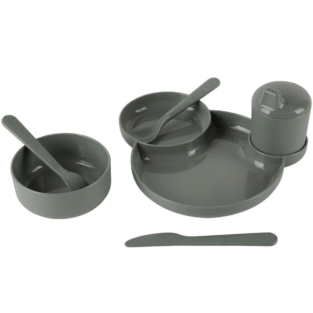dantoy biobased kinderservies olive - 7-delig | 6202 | 0
