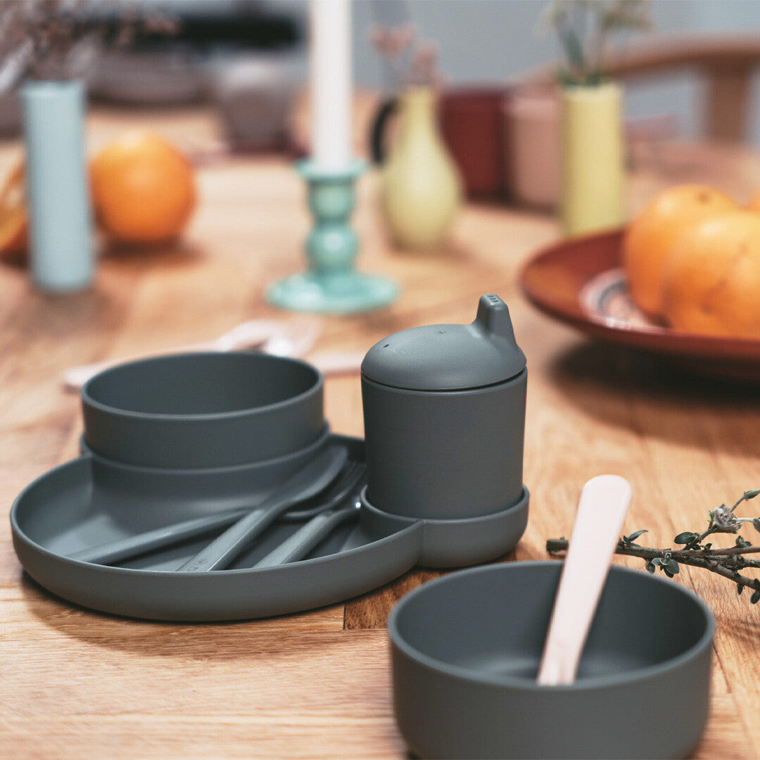 dantoy biobased kinderservies olive - 7-delig | 6202 | 1