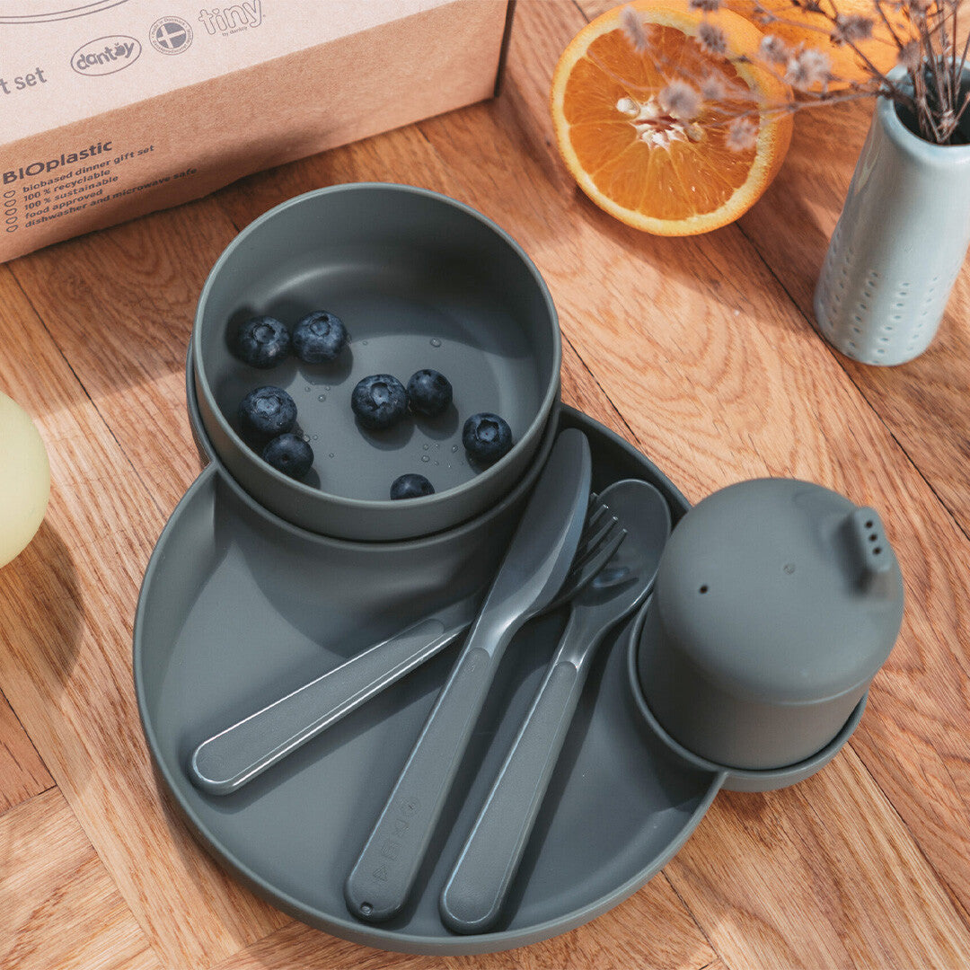 dantoy biobased kinderservies olive - 7-delig | 6202 | 3