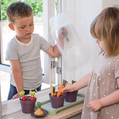 dantoy green garden kweekkas - 18-delig  | DY4725 | 5