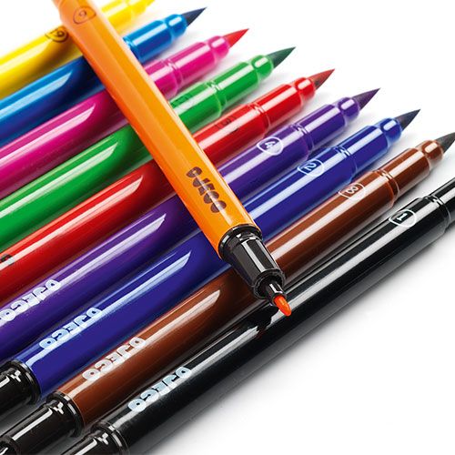 djeco 10 dubbele viltstiften - classic | DJ08800 | 2