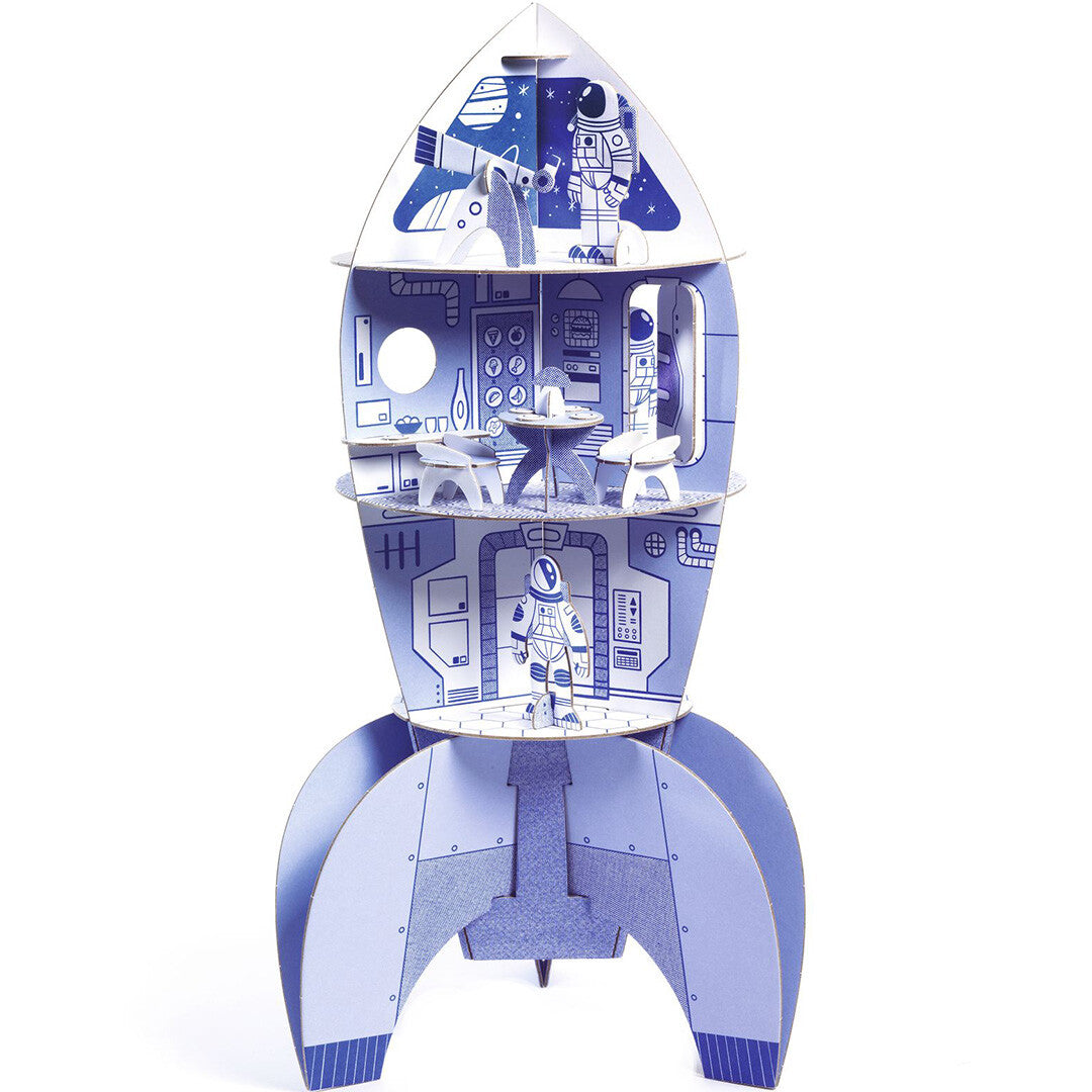 djeco 3D kleurplaat raket | DJ08009 | 1