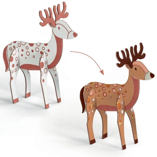 djeco 3D kleurplaat speelfiguren - bos | DJ08001 | 3