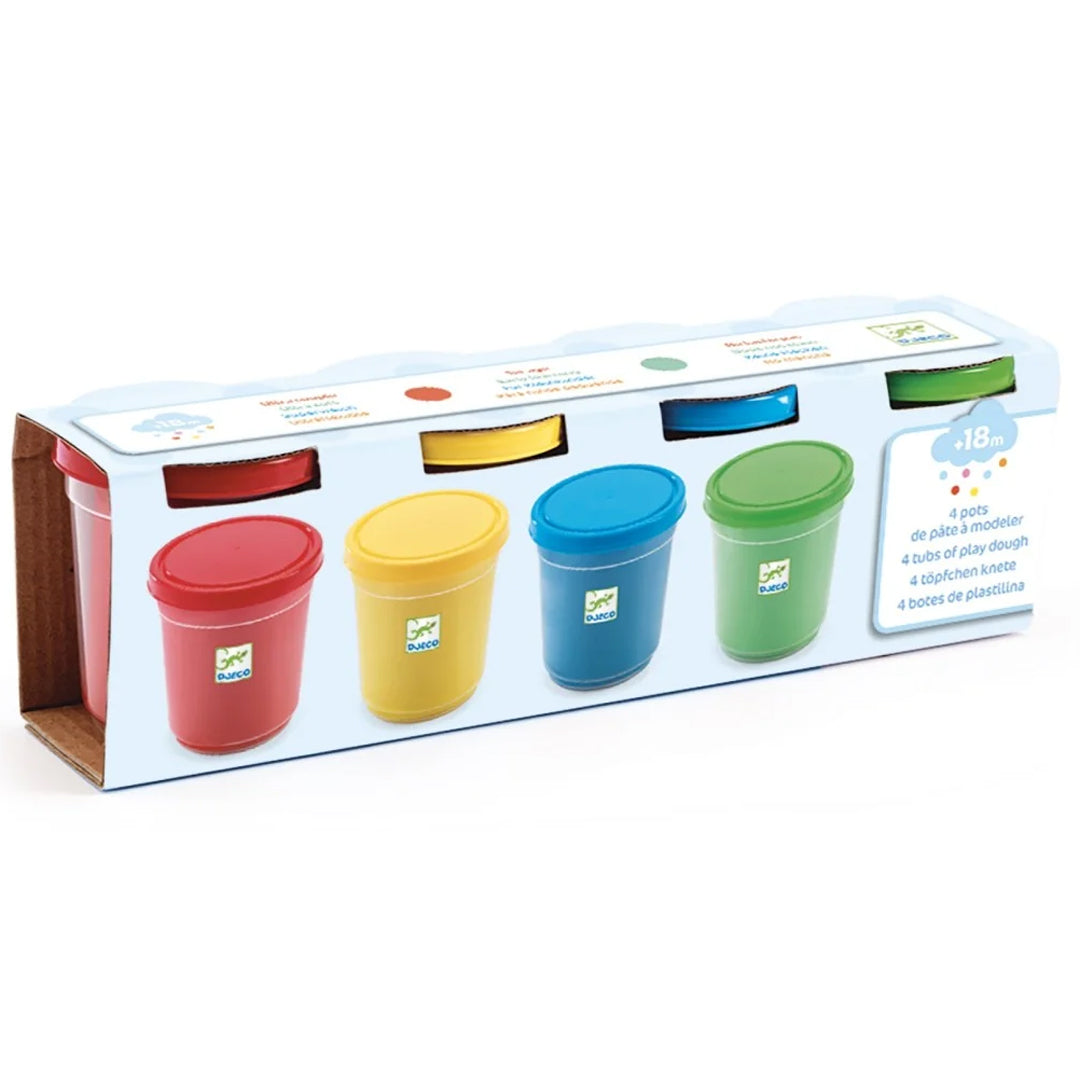 djeco 4 pots de pâte à modeler
