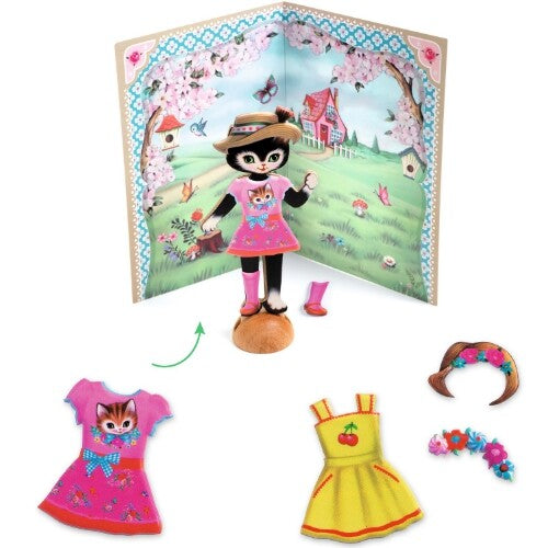 djeco aankleedpoppen poezen | DJ09859 | 2