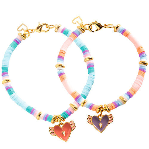 djeco armbandjes maken me & you - heart heishi | DJ00015 | 1