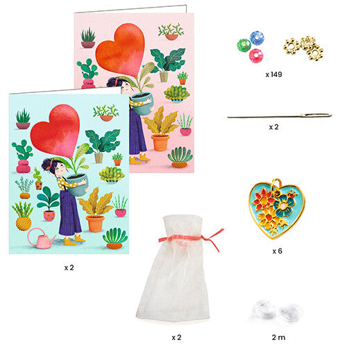 djeco armbandjes maken me & you - heart threading | DJ00010 | 2