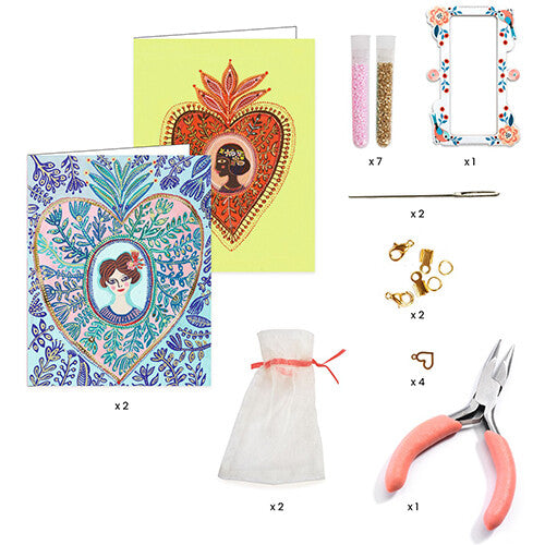 djeco armbandjes maken me & you - miyuki and hearts | DJ00018 | 2