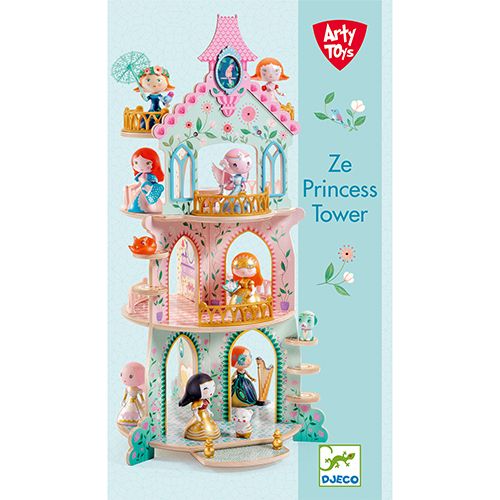 djeco arty toys poppenhuis - ze princess tower | DJ06787 | 3