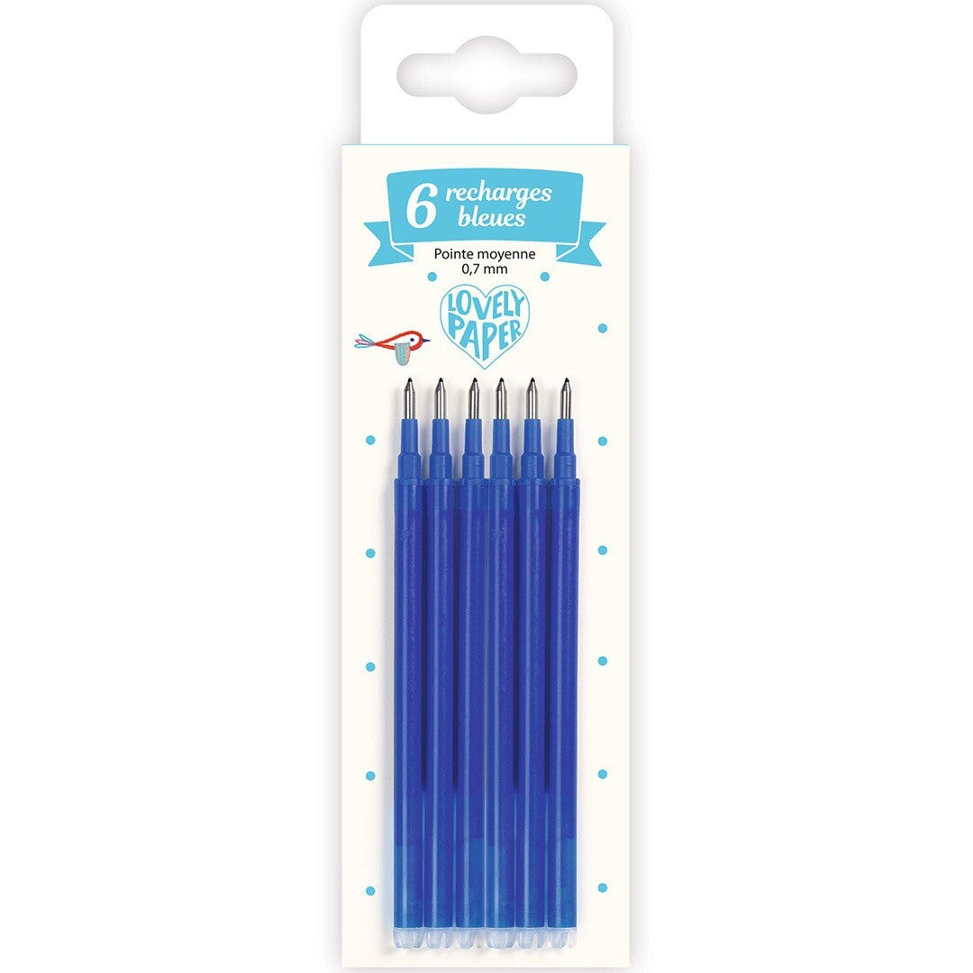djeco balpen navulling blauw - 6st | DD03797 | 0