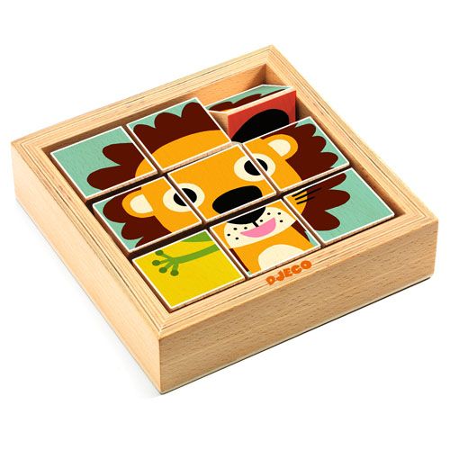 djeco blokpuzzel touranimo (9st) | DJ01953 | 0