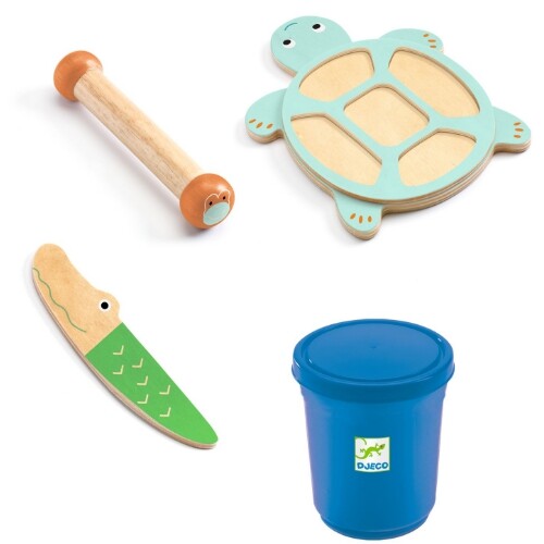 djeco boetseerklei met gereedschap - myplastijungle - 4-delig | DJ09032 | 1