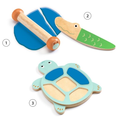 djeco boetseerklei met gereedschap - myplastijungle - 4-delig | DJ09032 | 2