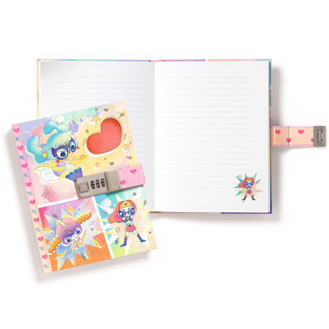 djeco dagboek met cijferslot - lam | DD03619 | 1