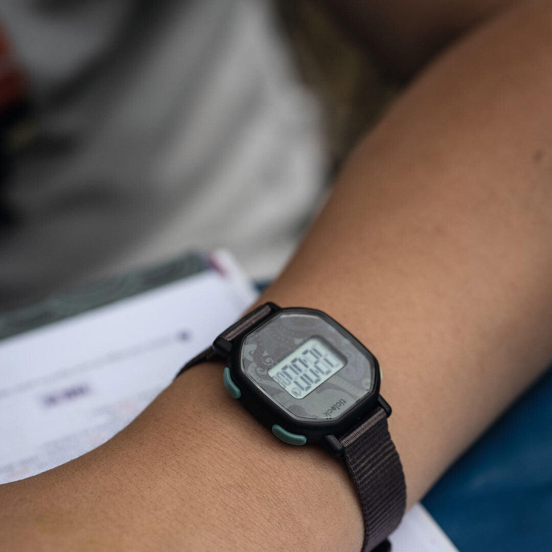 djeco digitaal kinderhorloge black octopus | DD00454 | 1