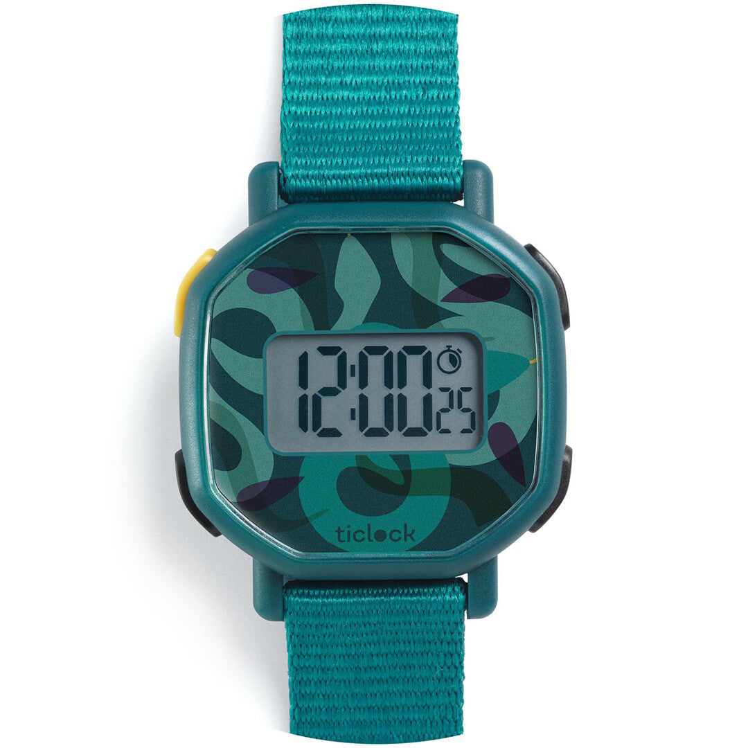djeco digitaal kinderhorloge green snakes | DD00455 | 0