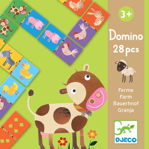 djeco dominospel boerderij | DJ08158 | 0