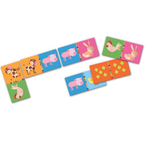 djeco dominospel boerderij | DJ08158 | 1