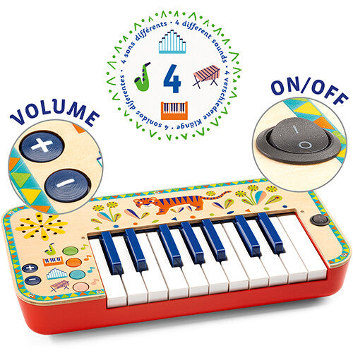 djeco elektrisch keyboard animambo | DJ06023 | 1