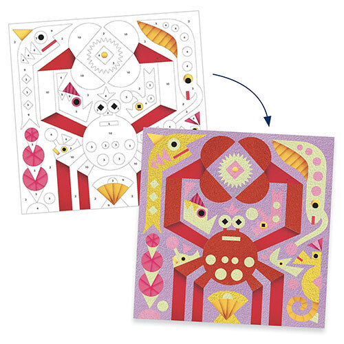 djeco gekleurd zand glow in the dark - zeedieren | DJ08679 | 1