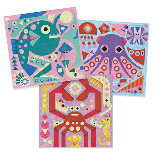 djeco gekleurd zand glow in the dark - zeedieren | DJ08679 | 3