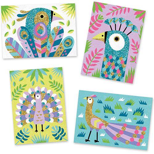 djeco gekleurd zand - oogverblindende vogels | DJ08663 | 1