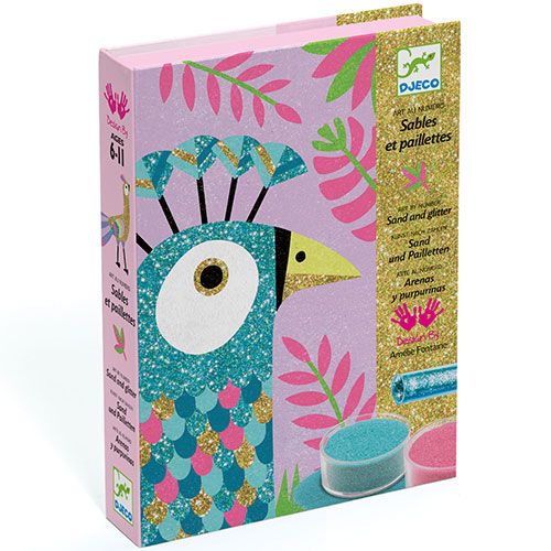 djeco gekleurd zand - oogverblindende vogels | DJ08663 | 7