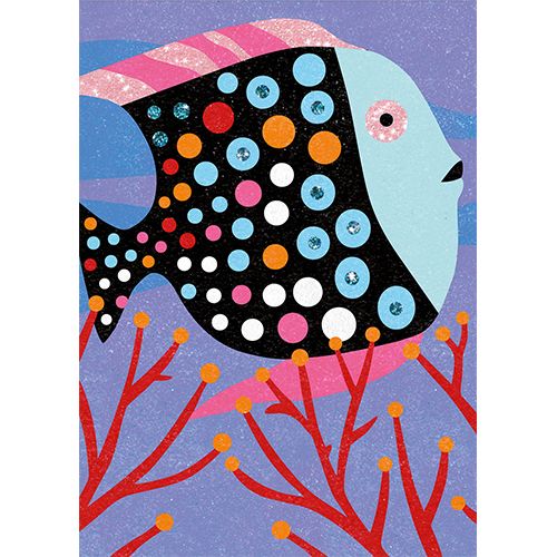 djeco gekleurd zand - regenboog van vissen | DJ08661 | 5