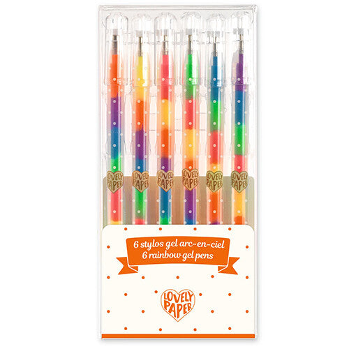 djeco gelpennen regenboog - 6st | DD03787 | 0