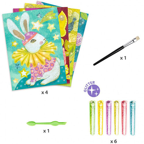 djeco glitterschilderijen dierencarnaval | DJ09524 | 1