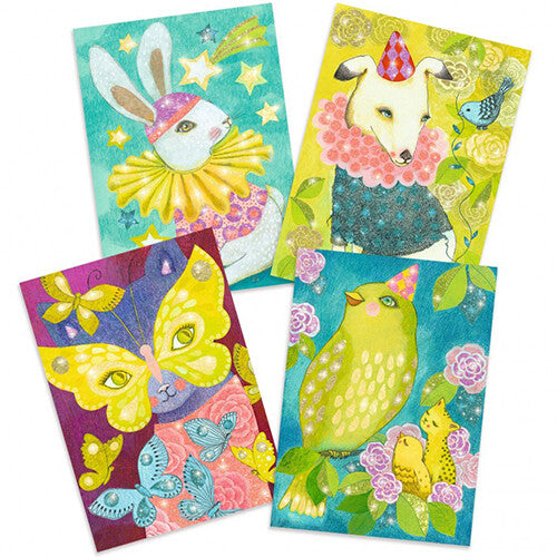 djeco glitterschilderijen dierencarnaval | DJ09524 | 2