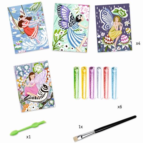 djeco glitterschilderijen feeërieke sferen | DJ09516 | 1