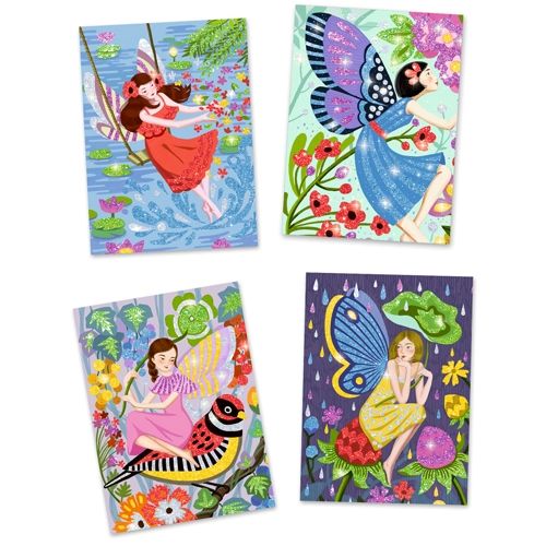 djeco glitterschilderijen feeërieke sferen | DJ09516 | 2